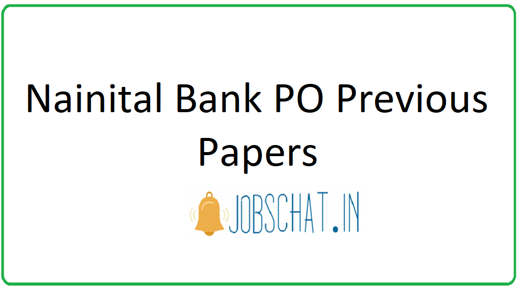 Nainital Bank PO Previous Papers 