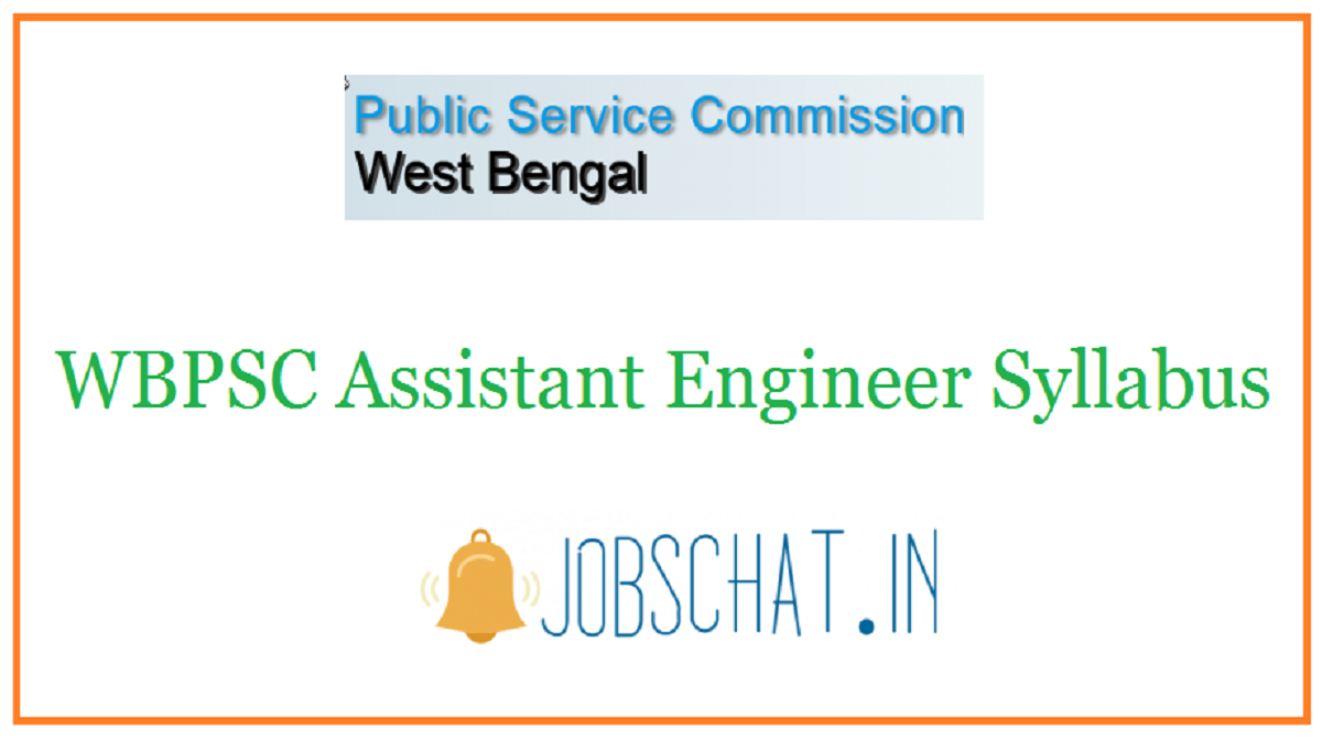 WBPSC Assistant Engineer Syllabus