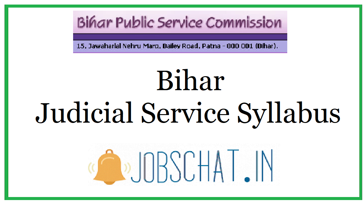 Bihar Judicial Service Syllabus