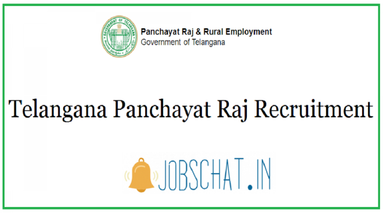 Telangana Panchayat Raj Recruitment 2021 - Jr Panchayat Secretary Jobs