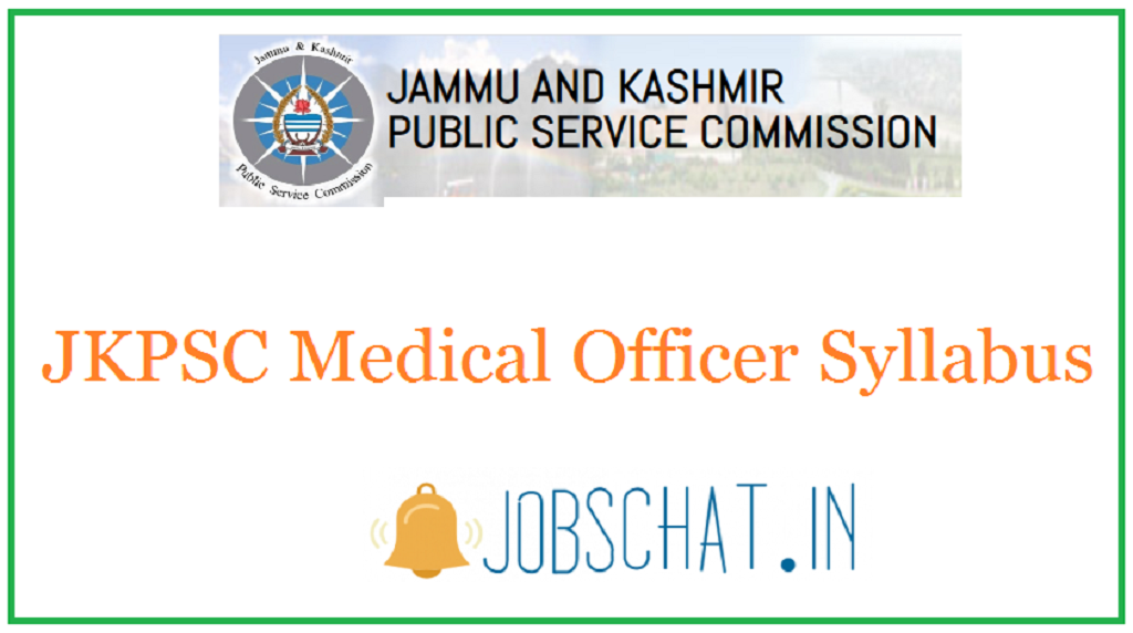 JKPSC Medical Officer Syllabus