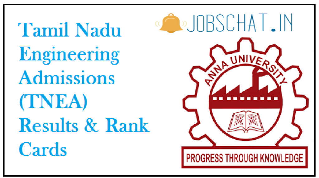 TNEA Results 2020 | Tamil Nadu Engineering Admissions Rank Cards