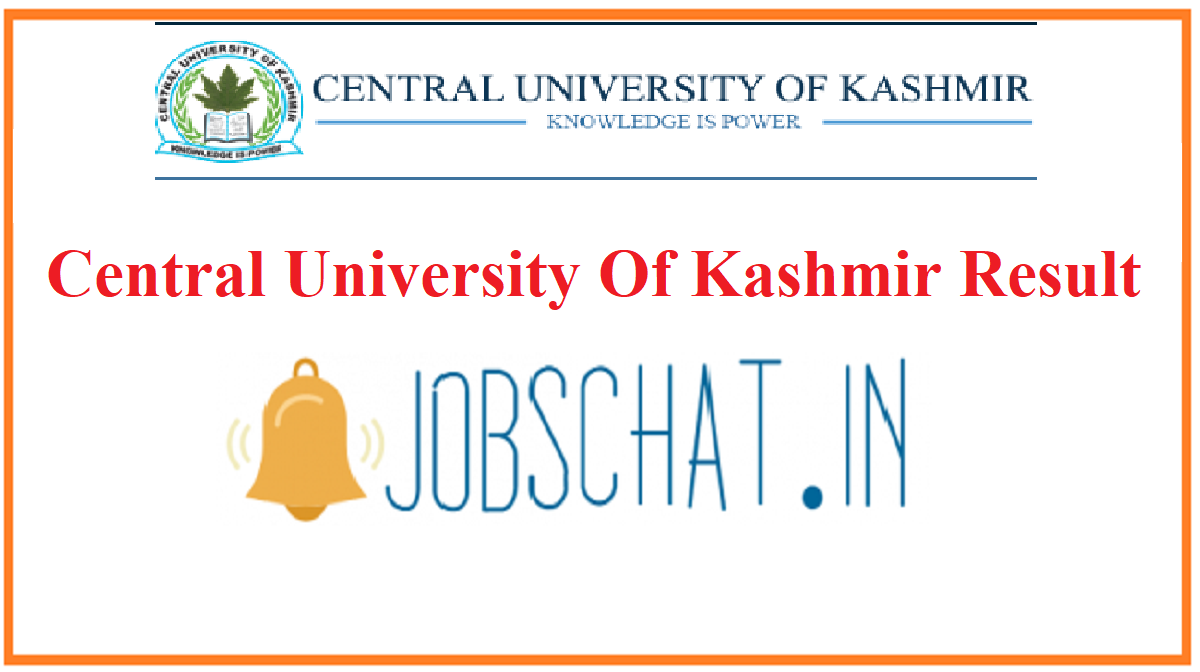 Central University Of Kashmir Result
