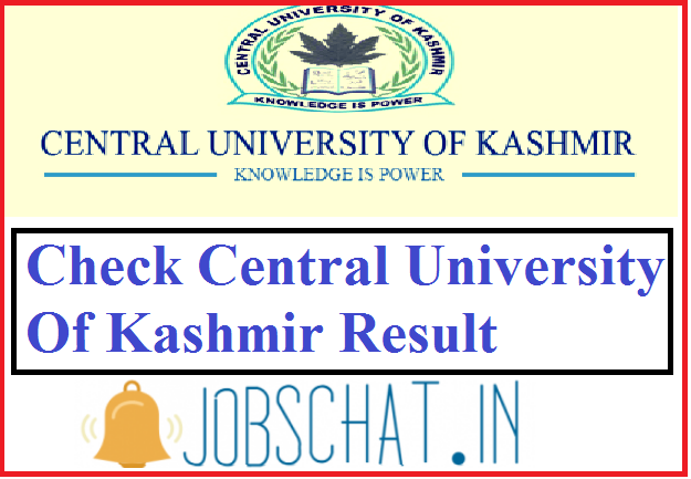 Central University Of Kashmir Result 2019 | CUK UG & PG Exam Result