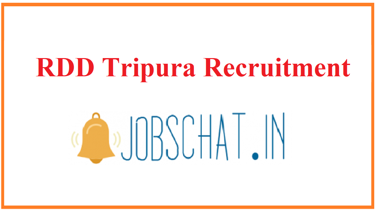 RDD Tripura Recruitment 