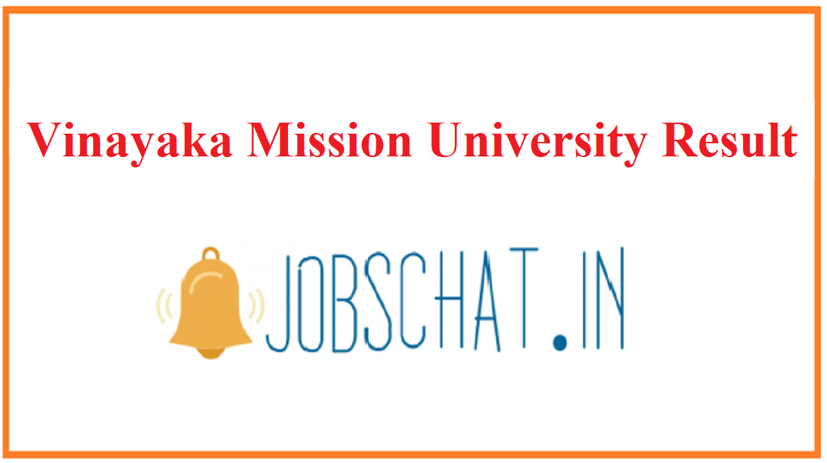 Vinayaka Mission University Result 