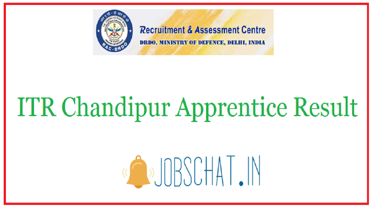 ITR Chandipur Apprentice Result