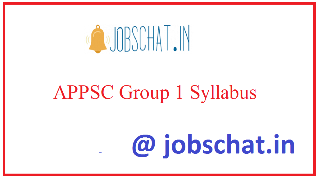 APPSC Group 1 Syllabus
