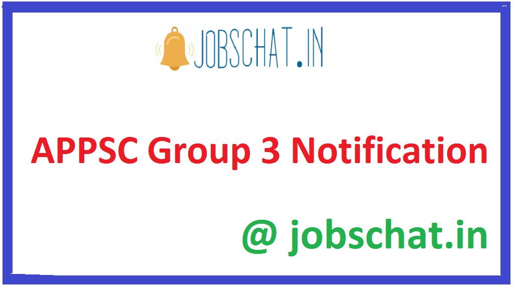 APPSC Group 3 Notification