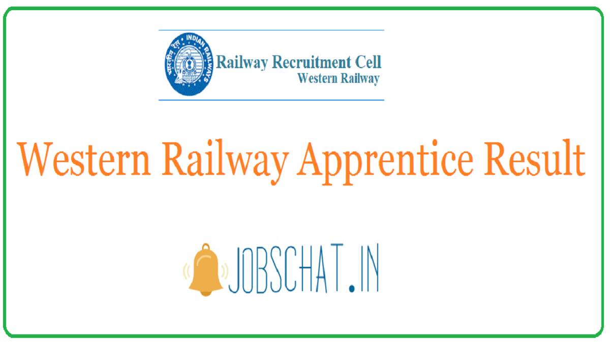 Western Railway Apprentice Result 2020 Out RRC WR Merit List