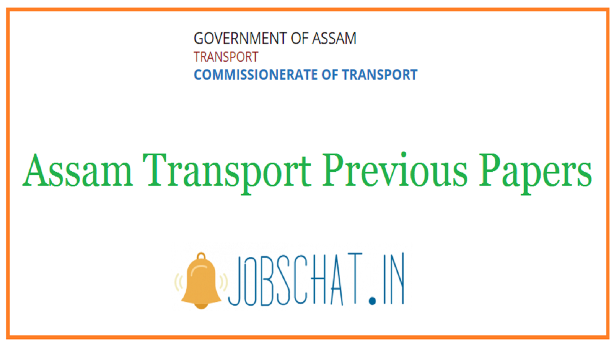 Assam Transport Previous Papers