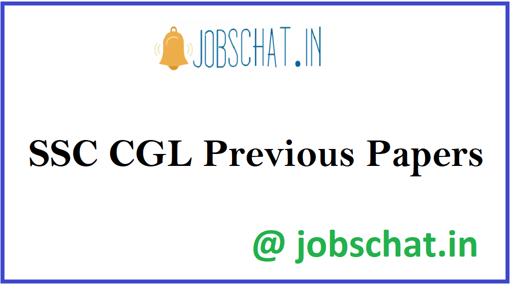 SSC CGL Previous Papers 