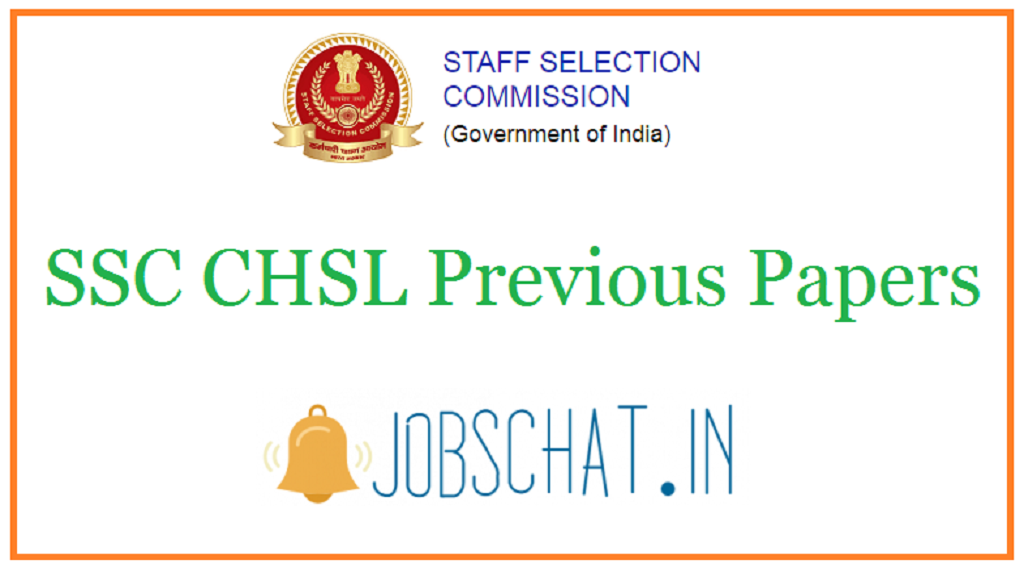 SSC CHSL Previous Papers
