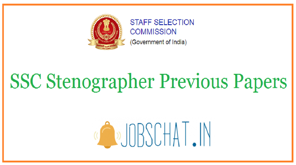 SSC Stenographer Previous Papers