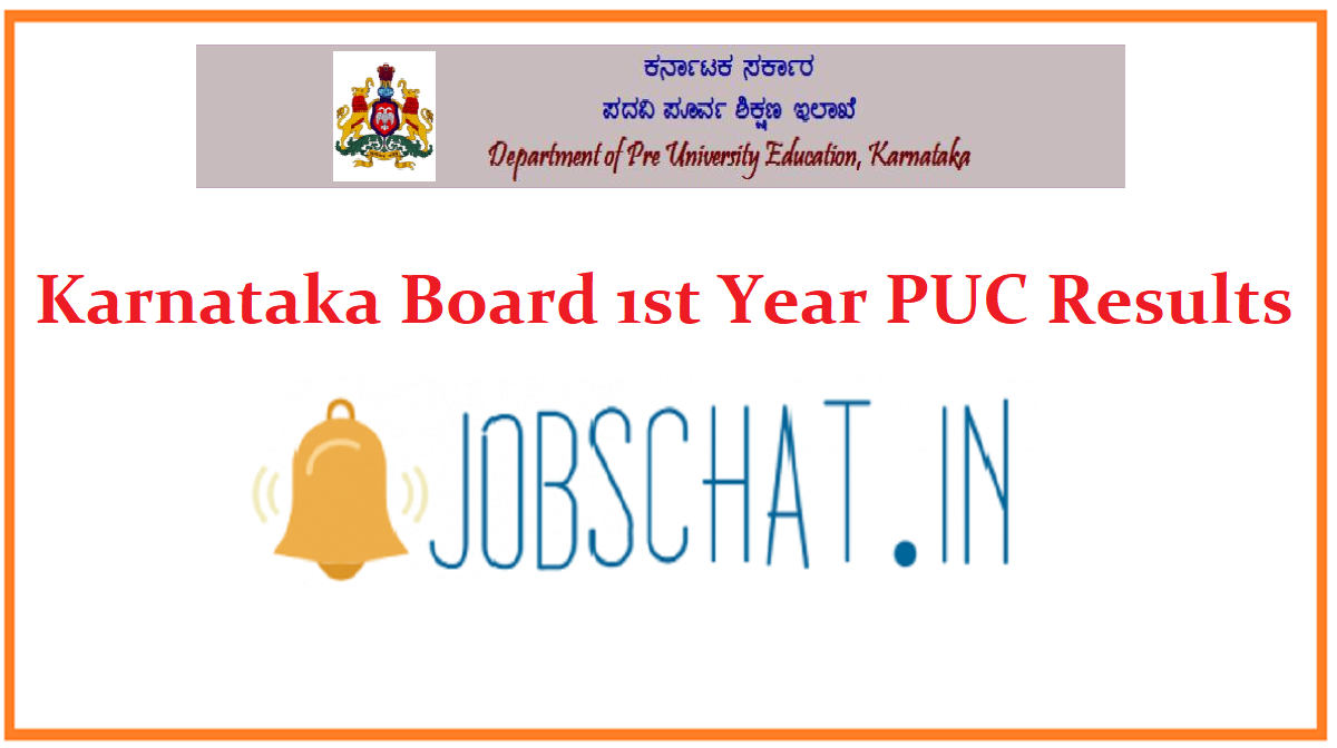 Karnataka Board 1st Year PUC Results