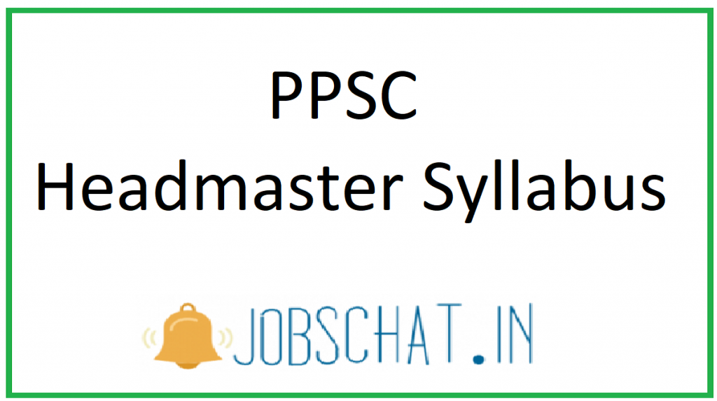 PPSC Headmaster Syllabus 2020 Check HM Exam Pattern