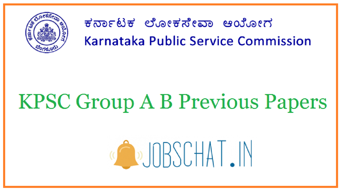 KPSC Group A B Previous Papers