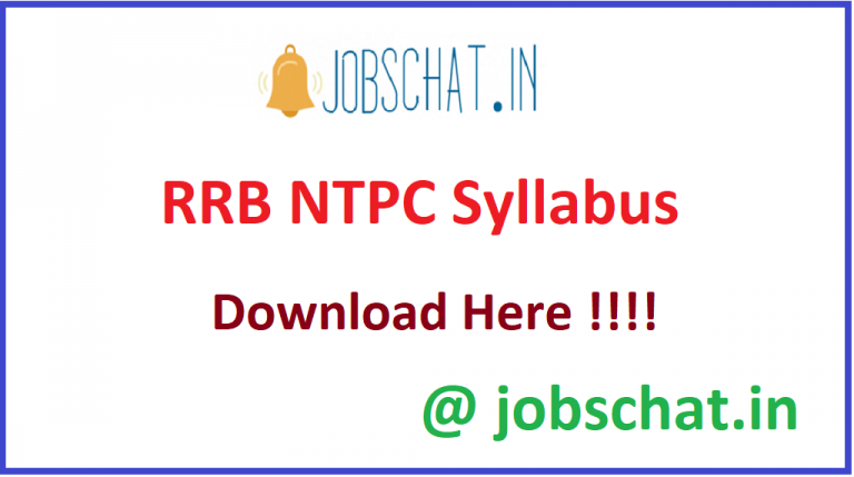 rrb ntpc syllabus