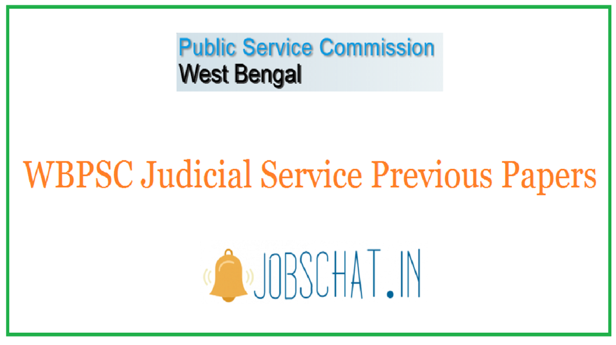 WBPSC Judicial Service Previous Papers