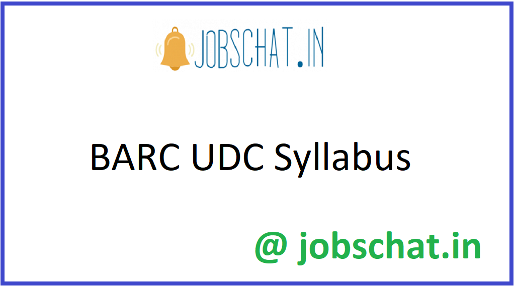 BARC UDC Syllabus 