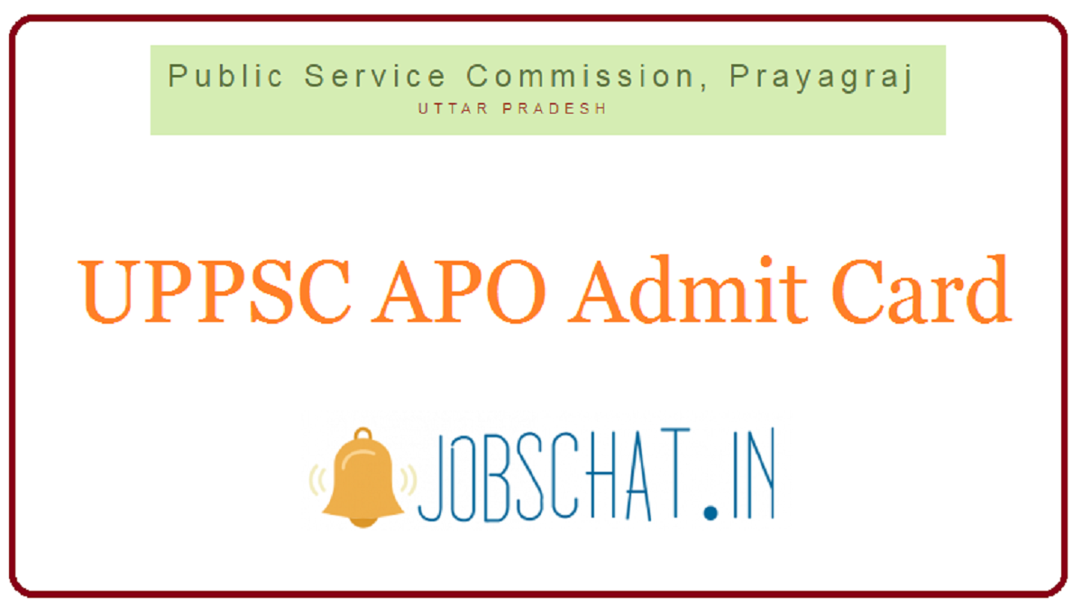 UPPSC APO Admit Card