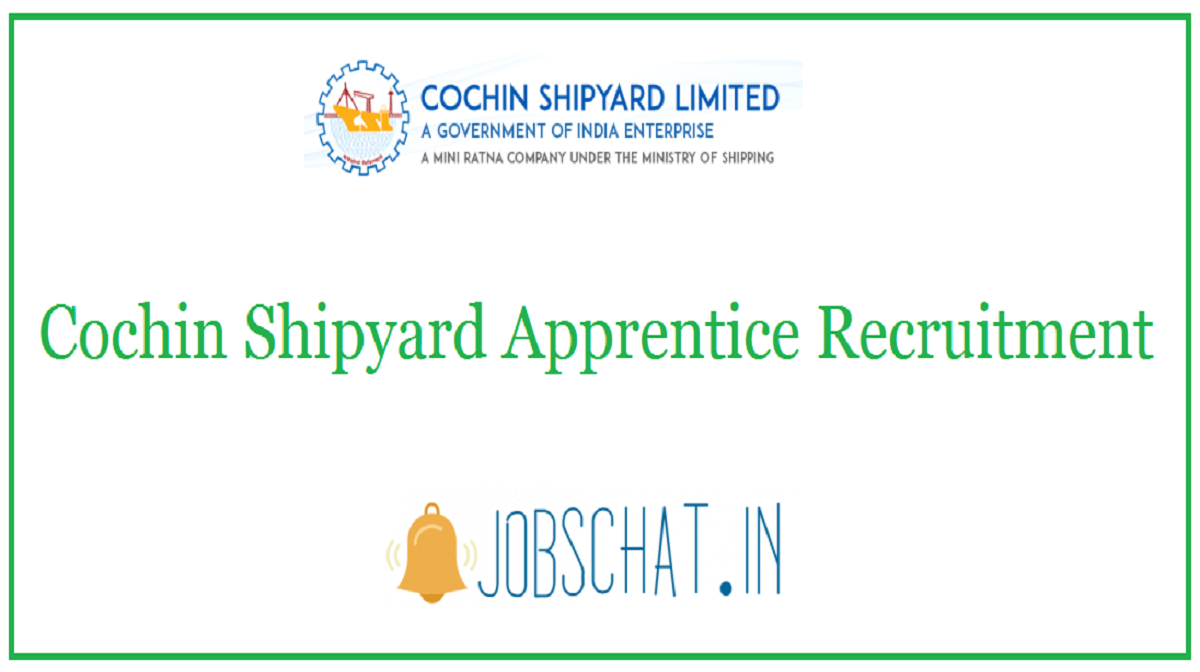 Cochin Shipyard Apprentice Recruitment