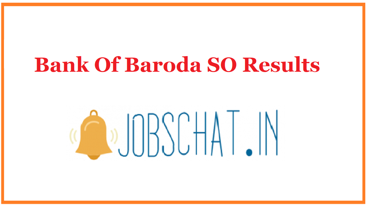 Bank Of Baroda SO Results