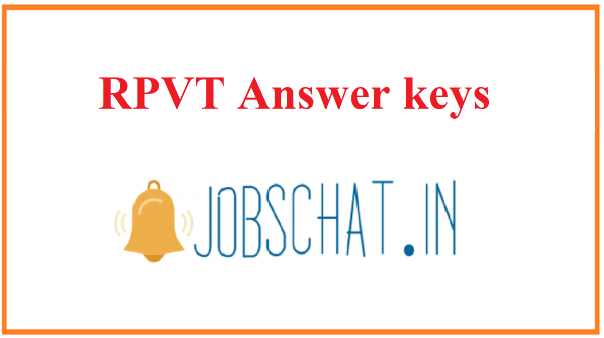 RPVT Answer keys 