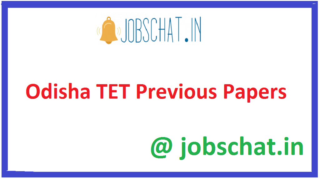 Odisha TET Previous Papers