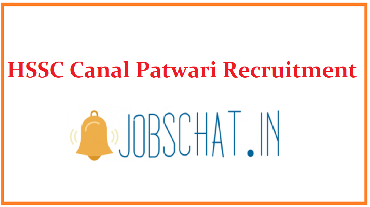 HSSC Canal Patwari Recruitment