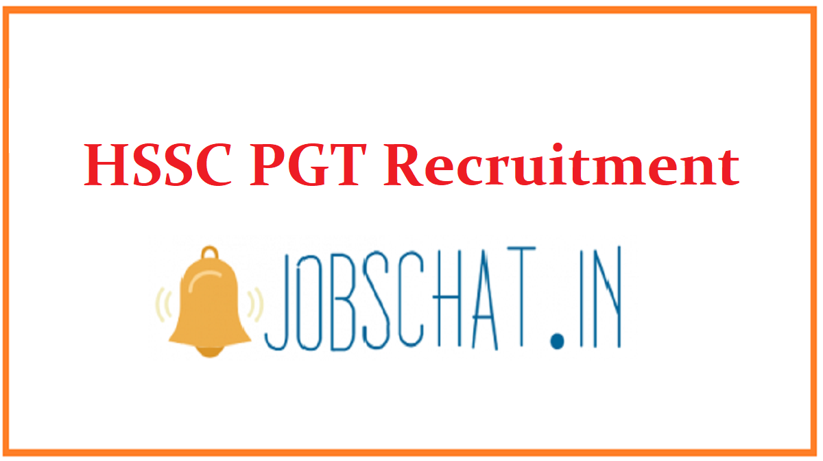 HSSC PGT Recruitment 2021 534 Post Graduate Teacher Jobs