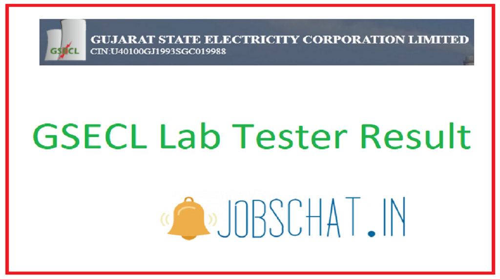 GSECL Lab Tester Result