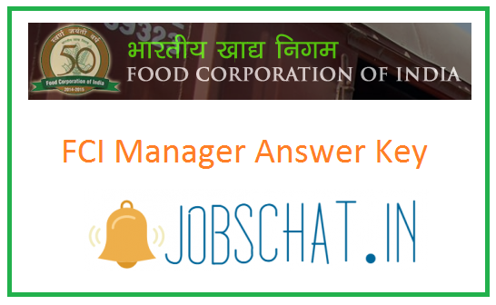 FCI Manager Answer Key
