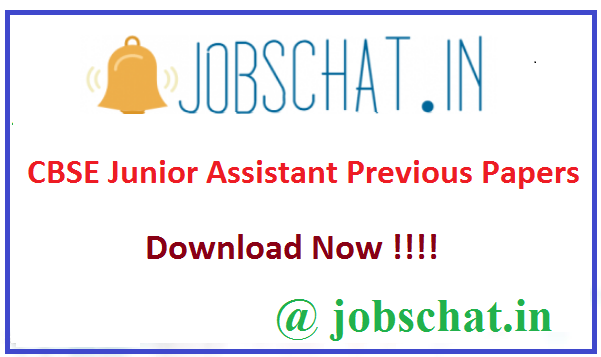 CBSE Junior Assistant Previous Papers
