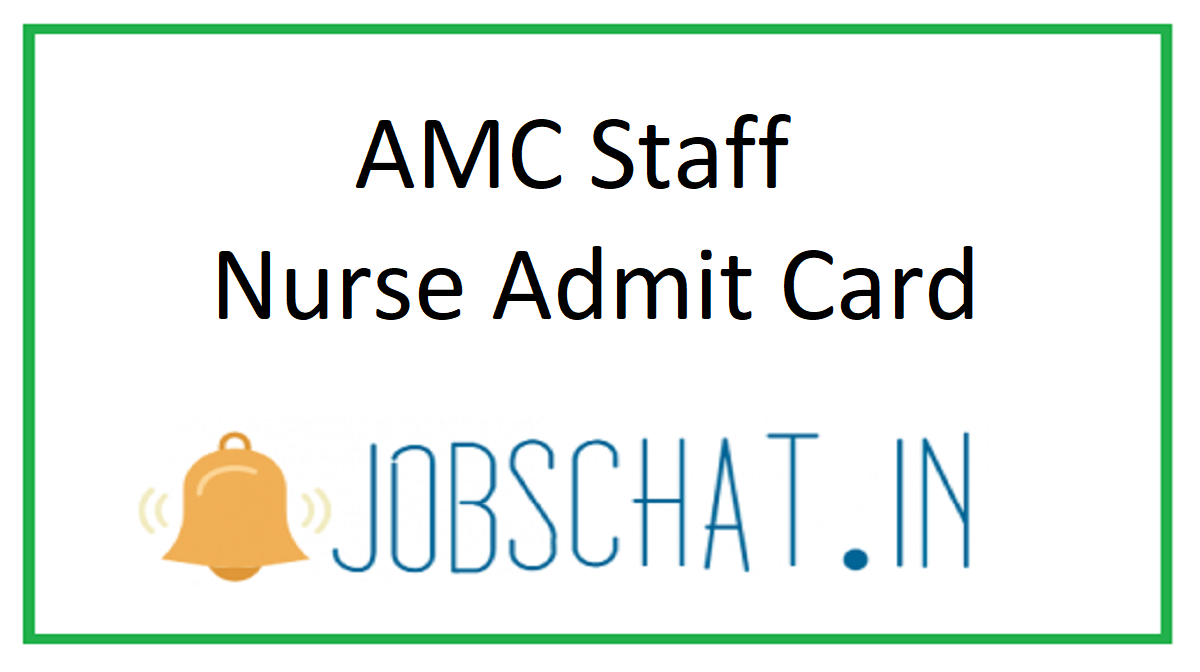 AMC Staff Nurse Admit Card