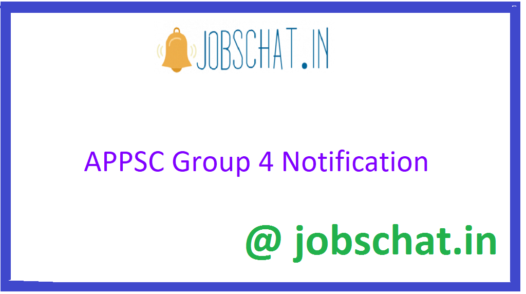 APPSC Group 4 Notification