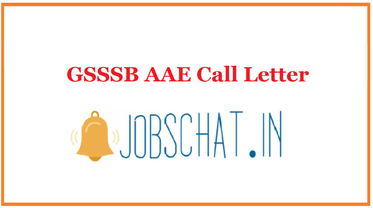 GSSSB AAE Call Letter