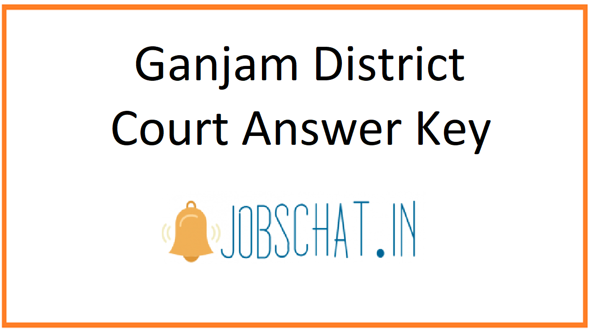 Ganjam District Court Answer Key 