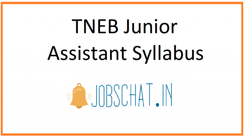 TNEB Junior Assistant Syllabus
