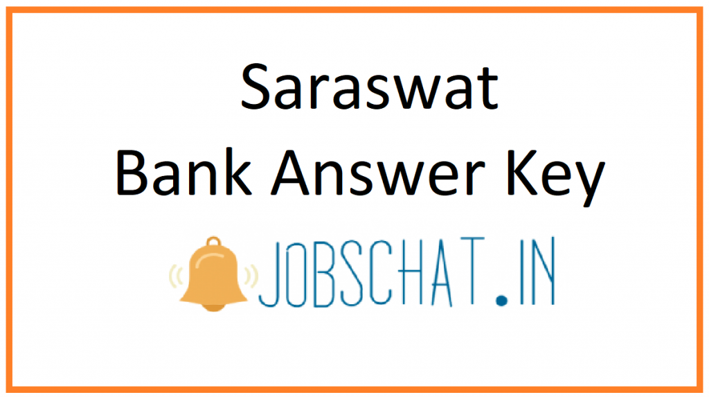 Saraswat Bank Answer Key
