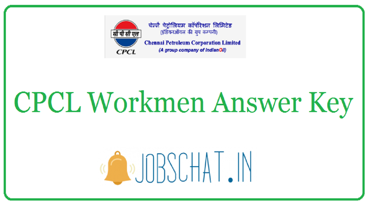 CPCL Workmen Answer Key