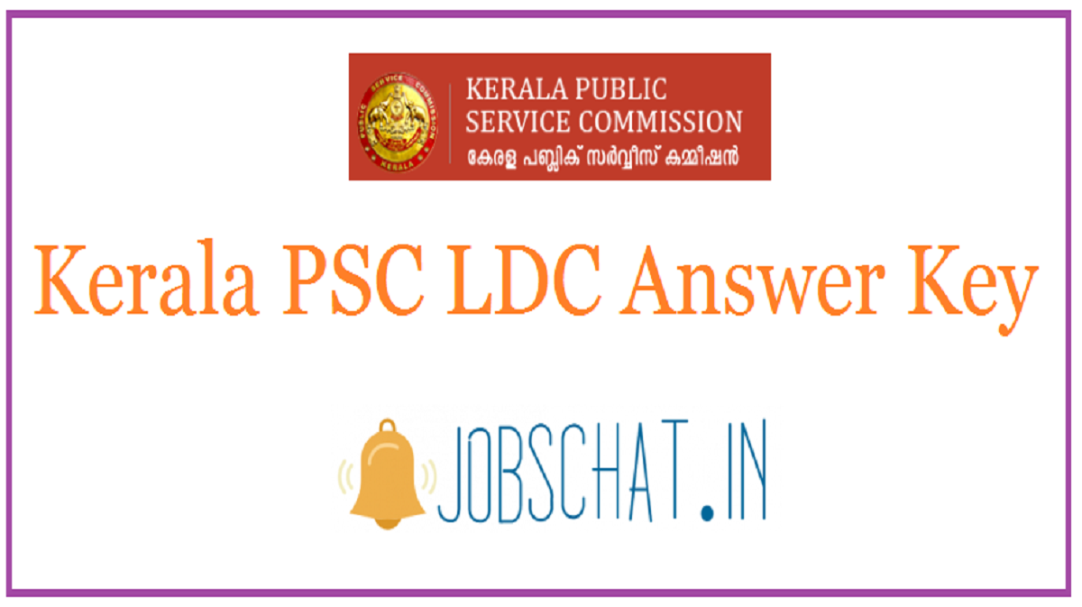 Kerala PSC LDC Answer Key