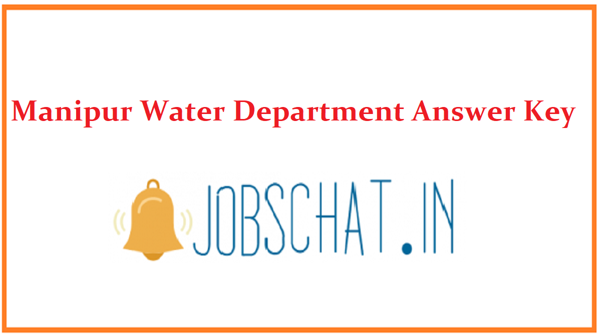 Manipur Water Department Answer Key 