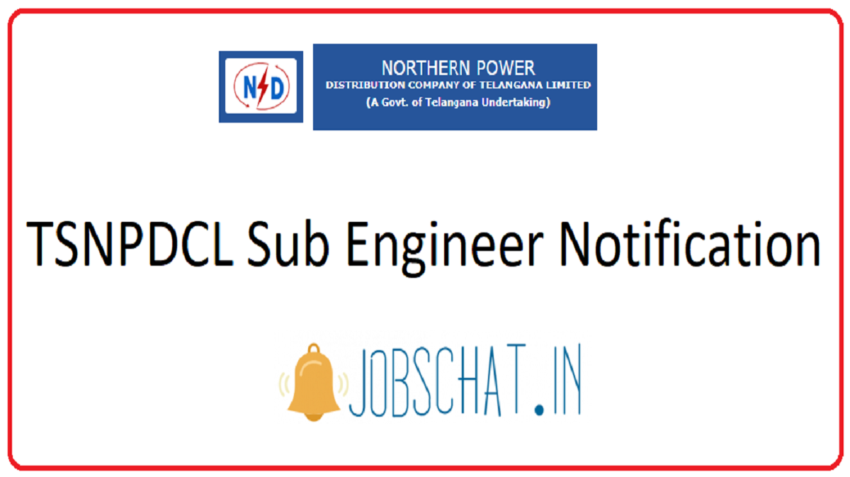 TSNPDCL Sub Engineer Notification
