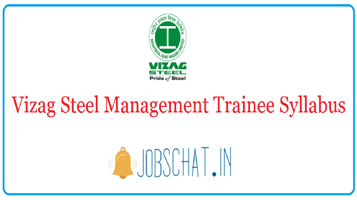 Vizag Steel Management Trainee Syllabus