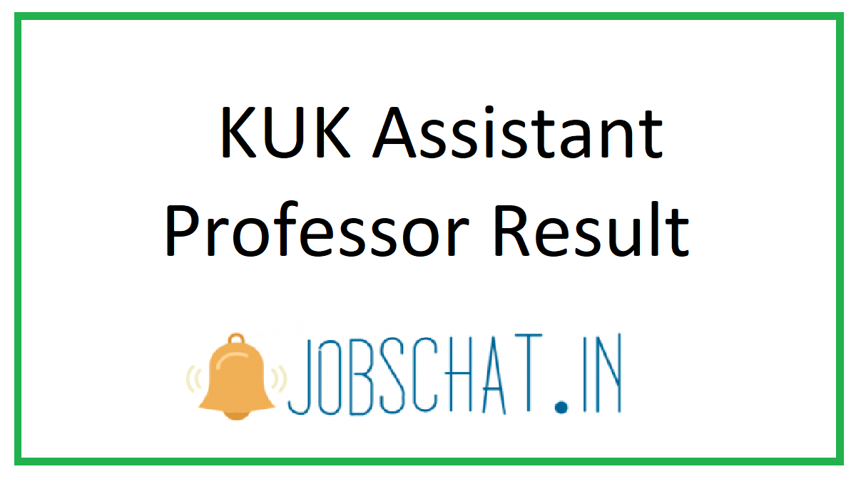 KUK Assistant Professor Result