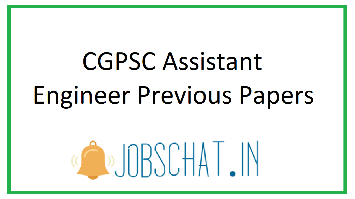 CGPSC Assistant Engineer Previous Papers
