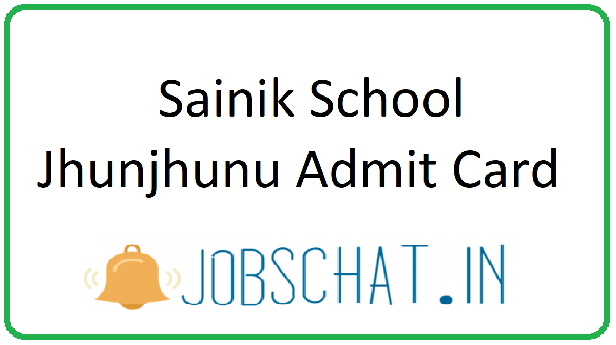 Sainik School Jhunjhunu Admit Card