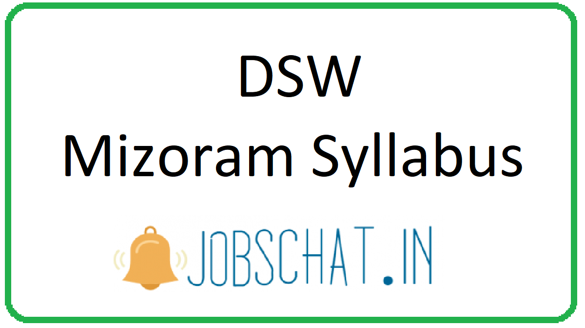 DSW Mizoram Syllabus 