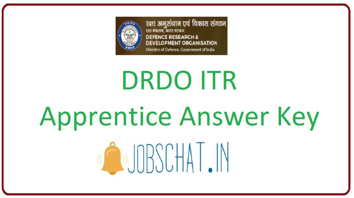 DRDO ITR Apprentice Answer Key